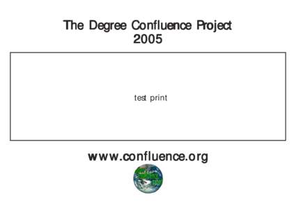 The Degree Confluence Project 2005 test print  78°N 14°E