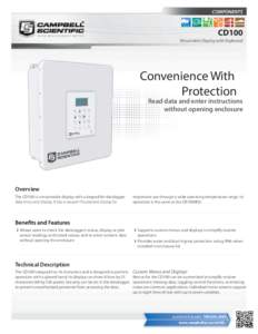 CD100 Mountable Display with Keyboard Brochure