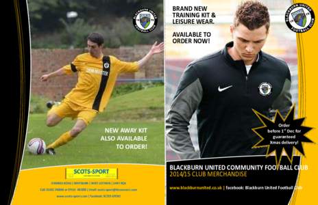 BRAND NEW TRAINING KIT & LEISURE WEAR. AVAILABLE TO ORDER NOW!
