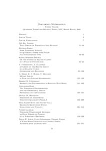 Documenta Mathematica Extra Volume Quadratic Forms and Related Topics, LSU, Baton Rouge, 2001 Preface  1