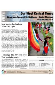 FREE  Our West Central Times News from Spence | St. Matthews | Daniel McIntyre Jun-Aug 2015 Edition Issue 15
