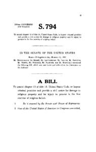 II  100TH CONGRESS 1ST SESSION  S.794