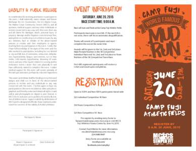 Mud Run-Registration Form