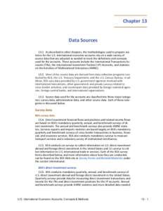 U.S. International Economic Accounts: Concepts and Method (Chapter 13)