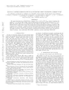 Extrasolar planets / Transiting extrasolar planets / Hot Jupiters / Hercules constellation / HATNet Project / HD 147506 / HAT-P-1b / HD 149026 b / HAT-P-2b / Planetary science / Astronomy / Exoplanetology