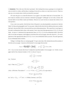 1. Introduction. This is the rest of the letter I promised. After making the necessary apologies for its length, the  style in which it is written, and the delay in sending it let me tell you what is in it and what is no