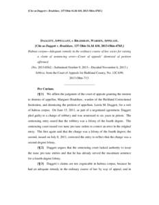 [Cite as Daggett v. Bradshaw, 137 Ohio St.3d 410, 2013-Ohio[removed]DAGGETT, APPELLANT, v. BRADSHAW, WARDEN, APPELLEE. [Cite as Daggett v. Bradshaw, 137 Ohio St.3d 410, 2013-Ohio[removed]Habeas corpus—Adequate remedy in