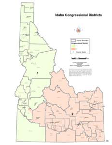 Boundary Bonners Ferry Idaho Congressional Districts  Sandpoint
