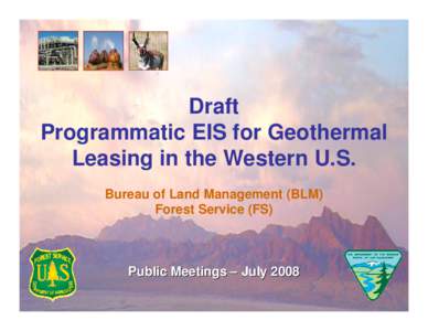 Geothermal energy / Geology / Volcanoes / Bureau of Land Management / Renewable energy in the United States / Ormat Industries / Geothermal energy in the United States / Energy / Environment of the United States / Alternative energy