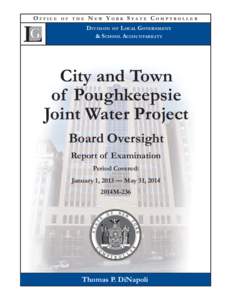 City and Town of Poughkeepsie Joint Water Project - Board Oversight