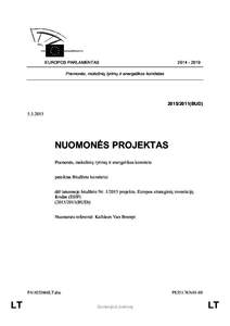 EUROPOS PARLAMENTAS[removed]Pramonės, mokslinių tyrimų ir energetikos komitetas