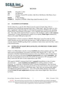 Chemistry / Soil contamination / Physics / Radon / Building biology / Radium / Ionizing radiation / Radiation dose reconstruction / K-65 residues / Radiobiology / Matter / Chemical elements