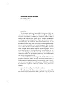 AUDIOVISUAL ARCHIVES IN GHANA  Maxwell Agyei A d d o Introduction The lifespan of audiovisual material far exceeds that of their creators, curators and donors. Thus an inherent challenge that faces a