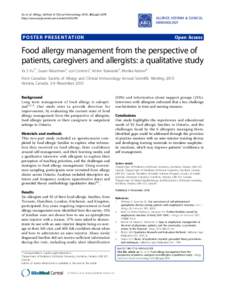 Respiratory diseases / Immune system / Allergology / Food science / Allergy / Food allergy / Anaphylaxis / The Journal of Allergy and Clinical Immunology / American College of Allergy /  Asthma & Immunology / Medicine / Health / Immunology