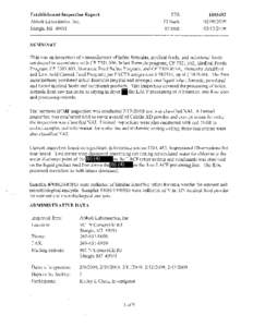 DET-DO Abbott Labs, Inc., Sturgis, MI (EIR[removed]FOIA[removed]