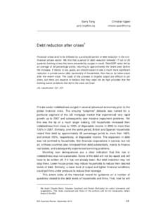 Debt reduction after crises - BIS Quarterly Review, part 3, September 2010