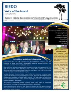 BIEDO Voice of the Inland July/Aug/Sept 2013 Burnett Inland Economic Development Organisation