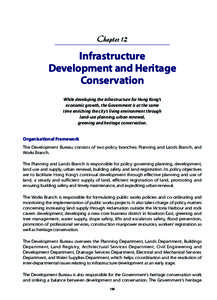 Chapter 12  Infrastructure Development and Heritage Conservation While developing the infrastructure for Hong Kong’s