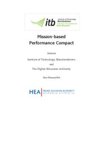 Mission-based Performance Compact between Institute of Technology, Blanchardstown and The Higher Education Authority