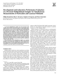 Development and Laboratory Performance Evaluation of a Personal Multipollutant Sampler for Simultaneous Measurements of Particulate and Gaseous Pollutants