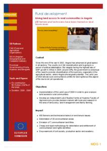 --->  EuropeAid Rural development Giving land access to rural communities in Angola 
