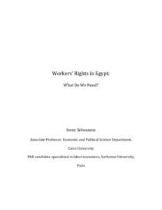 Tripartism / Trade union / Strike action / International Labour Organization / Labor / Sociology / Management / Structure / Labor rights / Labour relations / Corporatism / Public policy