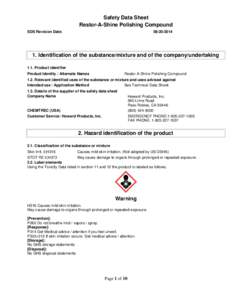 Safety Data Sheet Restor-A-Shine Polishing Compound SDS Revision Date: 