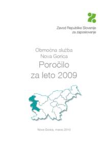 Območna služba Nova Gorica Poročilo za leto 2009