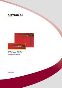 Data Sheet  SVM type TD/TL Temperature sensors  Data sheet