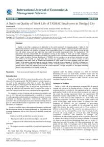 International Journal of Economics & Management Sciences Sheikfareeth, Int J Econ Manag Sci 2016, 5:3 http://dx.doi.org