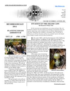 LONG ISLAND MYCOLOGICAL CLUB  http://limyco.org Access our Website