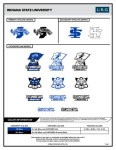 Indiana State University Primary Athletic Marks Secondary Athletic Marks  Sycamore Sam Marks