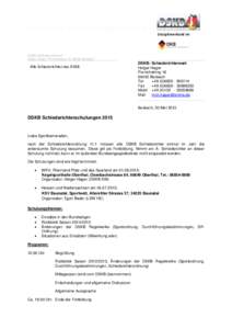 Deutscher Schere – Keglerbund e.V. Disziplinverband im DSKB Schiedsrichterwart Holger Hager, Pornichetring 16, 66450 Bexbach_____________
