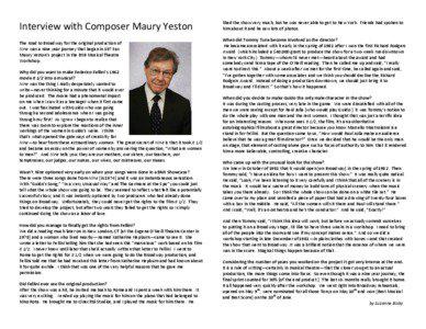 Microsoft Word - Interview with Maury Yeston.docx