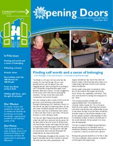 pening Doors A Community Living Peterborough Publication December[removed]In This Issue