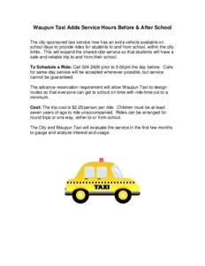 Microsoft Word - Taxi Hours Flyer for Schools