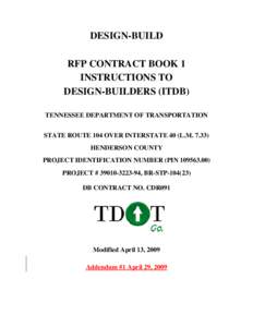 Microsoft Word - SR-104 Contract Book 1 Modified[removed]Add #1.doc