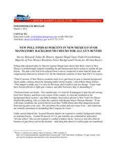 FOR IMMEDIATE RELEASE March 5, 2013 CONTACTS: Erika Soto Lamb,  orAlex Katz,  or