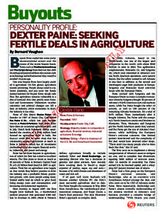 Paine & Partners / Economy of the United States / Seminis / Kohlberg & Company / Monsanto / Advanta / Paine Webber / Kohlberg Kravis Roberts / Financial services / Fox Paine & Company