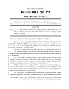 FIRST REGULAR SESSION  HOUSE BILL NO. 577 95TH GENERAL ASSEMBLY INTRODUCED BY REPRESENTATIVES YATES (Sponsor) AND RICHARD (Co-sponsor). 1575L.01I