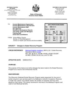 Wisconsin Operations Memo 13-