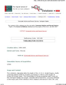 Henry Berkeley / Francis Godolphin / North Cadbury / Bruton / Castle Cary / Deed / Geography of England / Counties of England / Local government in England / Yarlington