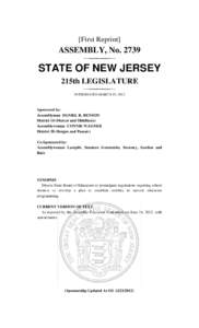 [First Reprint]  ASSEMBLY, No[removed]STATE OF NEW JERSEY 215th LEGISLATURE