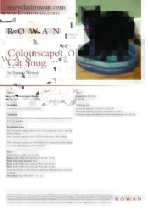 www.knitrowan.com  Colourscape Cat Snug by Jemma Weston