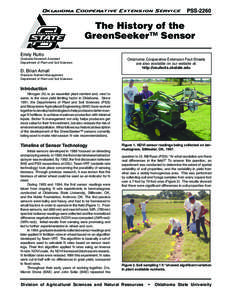 Oklahoma Cooperative Extension Service  PSS-2260 The History of the GreenSeeker™ Sensor