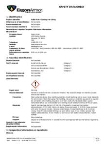 SAFETY DATA SHEET  1. Identification Product identifier  R200 Part B Coating and Lining
