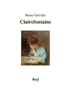 Henry Gréville  Clairefontaine BeQ