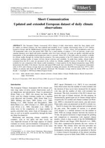 CLIMAT / Homogeneity / Climate / Climatology / European Climate Assessment and Dataset / Global warming / Climate history / Atmospheric sciences / Meteorology / Earth