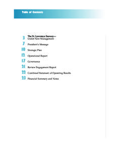 Ontario / Cornwall /  Ontario / Federal Bridge Corporation / Montreal / Welland Canal / Saint Lawrence Seaway Development Corporation / Lake Champlain Seaway / Saint Lawrence Seaway / Transport / Water