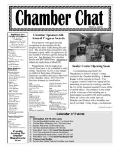 Chamber Chat  March, 2010 Wapakoneta Area Chamber of Commerce